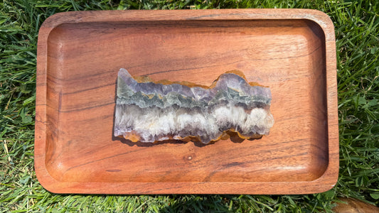 Fluorite, Pyrite, & Barite Polished Slab "Stassi"