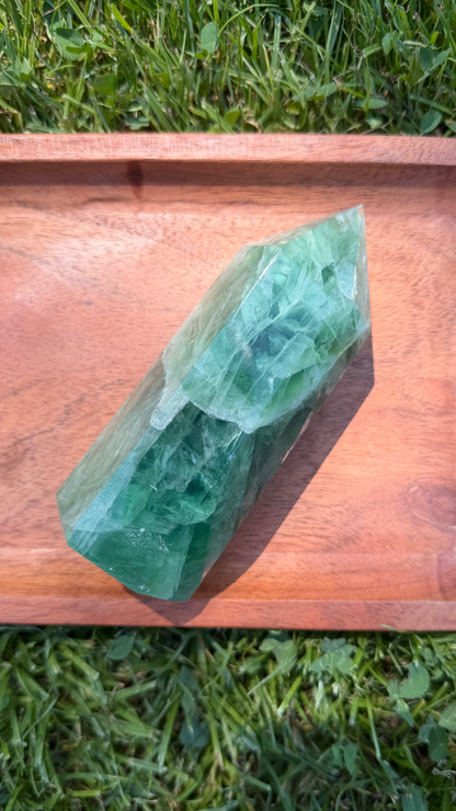Teal/Green Fluorite Tower "Carlisle"