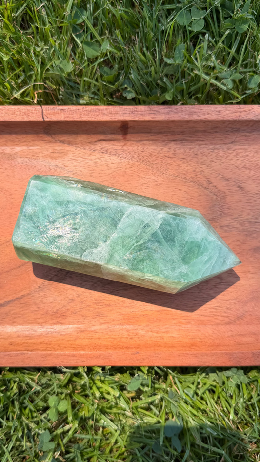 Teal/Green Fluorite Tower "Carlisle"