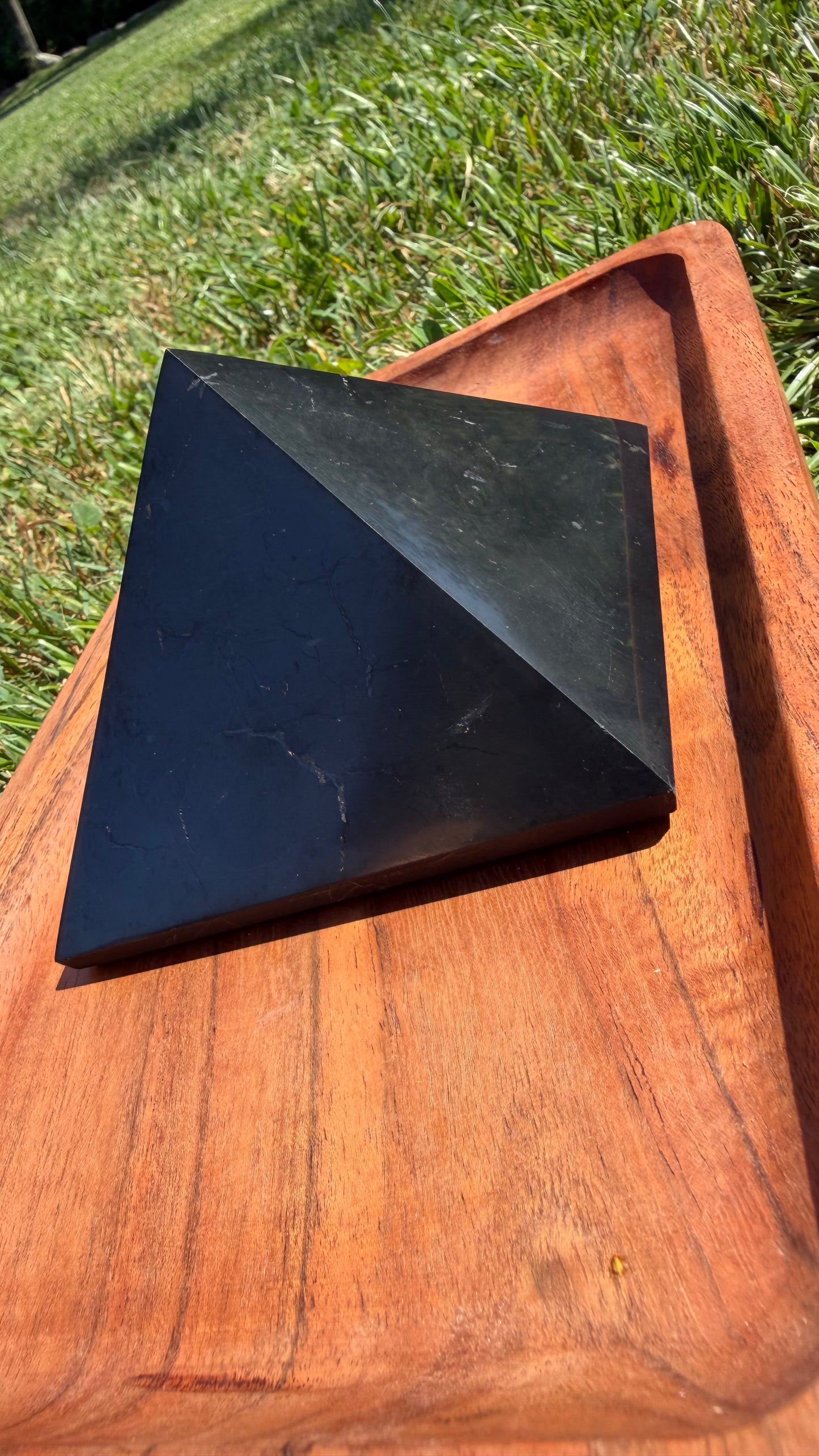 Shungite Polished Pyramid "Bella"