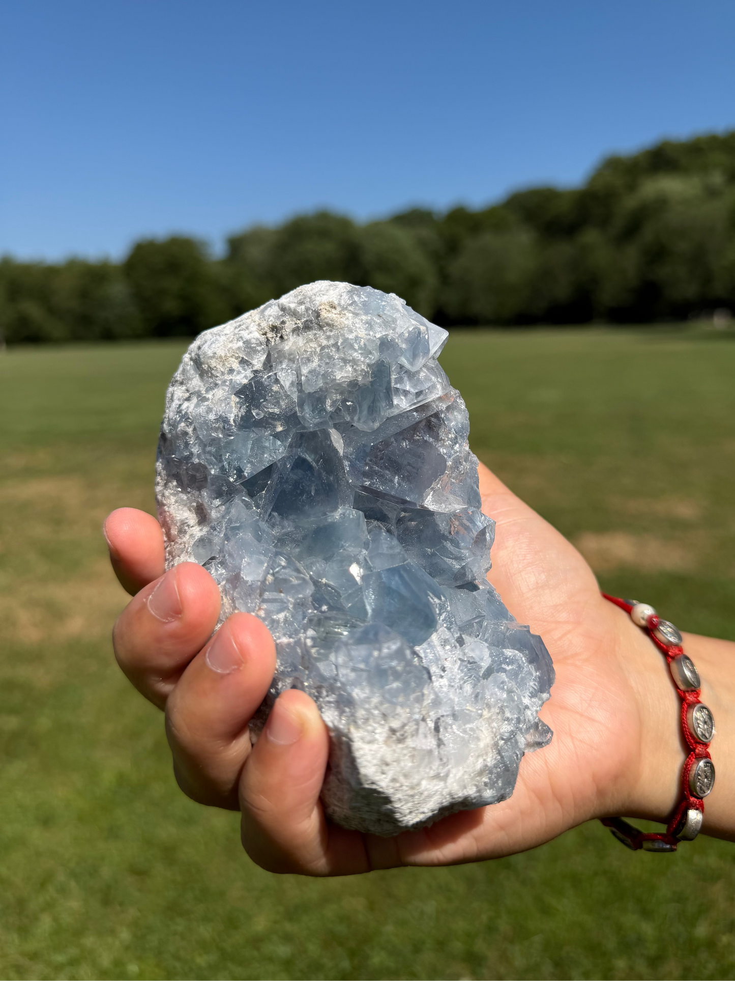 Raw Celestite Cluster "Ariana"