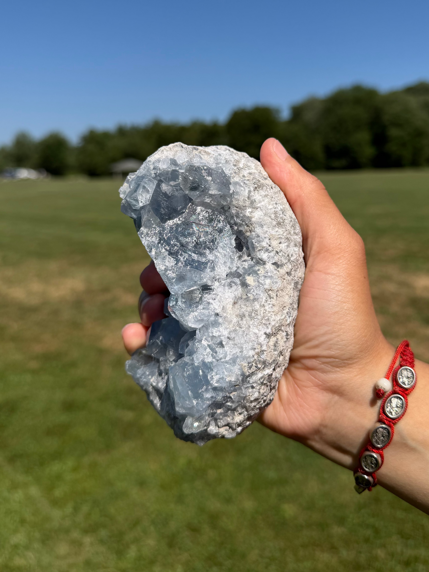 Raw Celestite Cluster "Ariana"