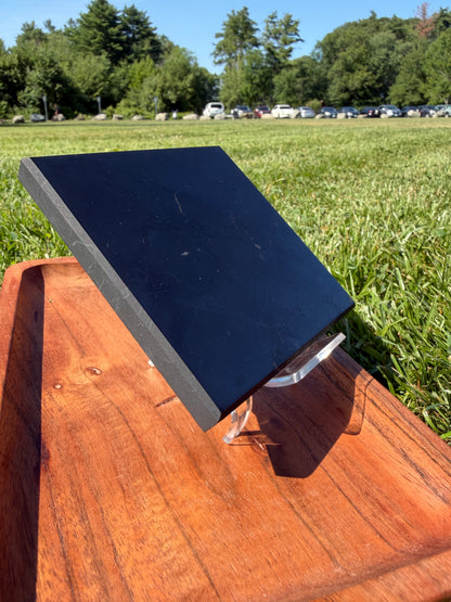 Shungite Polished Square Slab "Charlie"