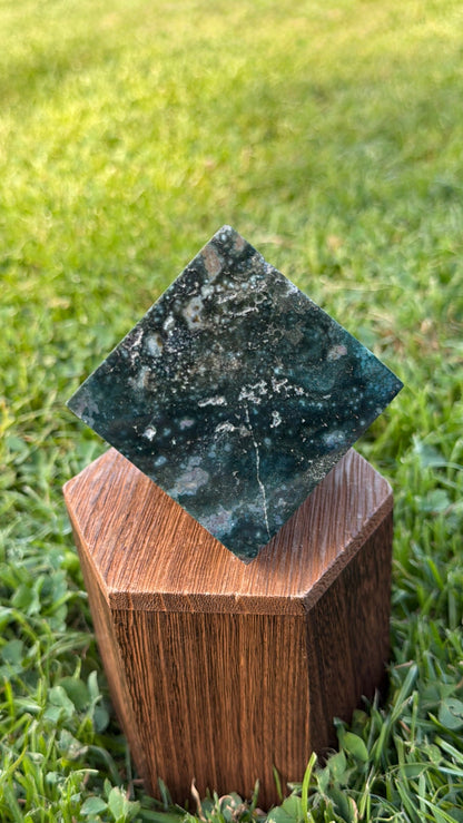 Ocean Jasper Floating Cube "Katie"